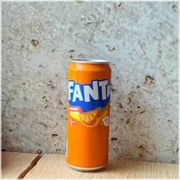 Fanta orange blik